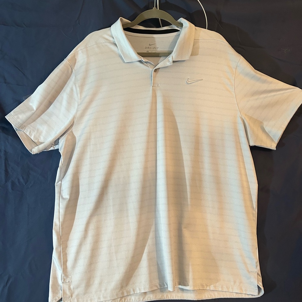Nike Men’s Pale Beige Dri-FIT Polo